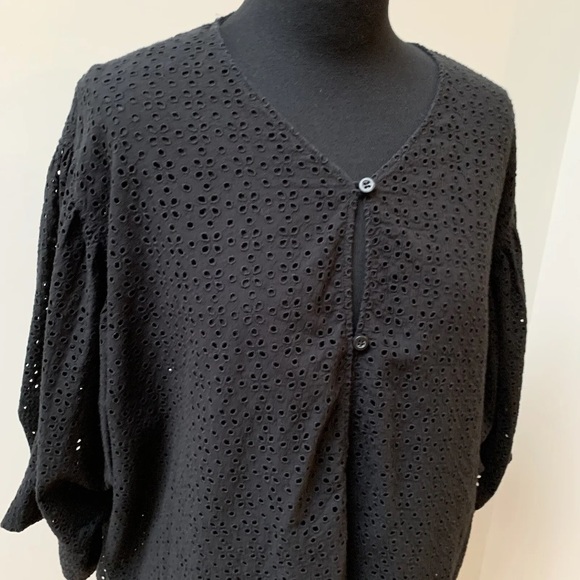 Arket oversized broderie blouse uk 10 - Picture 4 of 13